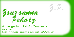 zsuzsanna peholz business card